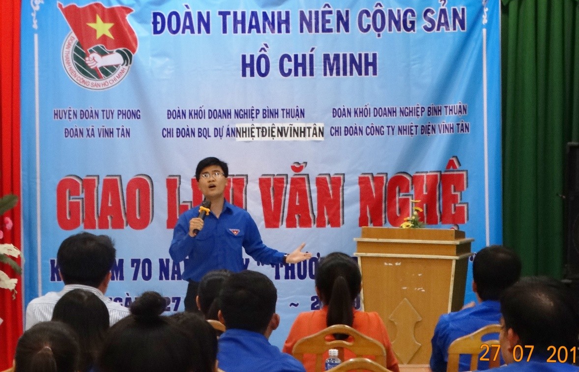 Đoàn Thanh niên Công ty Nhiệt điện Vĩnh Tân tổ chức đêm giao lưu văn nghệ nhân kỷ niệm 70 năm ngày thương binh liệt sĩ
