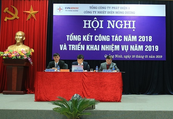 MONG DUONG THERMAL POWER COMPANY HELD A CONFERENCE TO SUMMARIZE THE WORK IN 2018 AND DEPLOY MISSIONS IN 2019