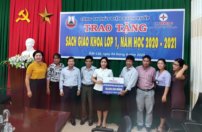 Công ty Thủy Điện Buôn Kuốp thực hiện ASXH Lễ Quốc khánh 02/9 và khai giảng năm học mới