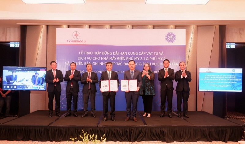 EVNGENCO 3 and GE sign a service and material supply contract for Phu My 2.1 Thermal Power Plant and Phu My 4 Thermal Power Plant