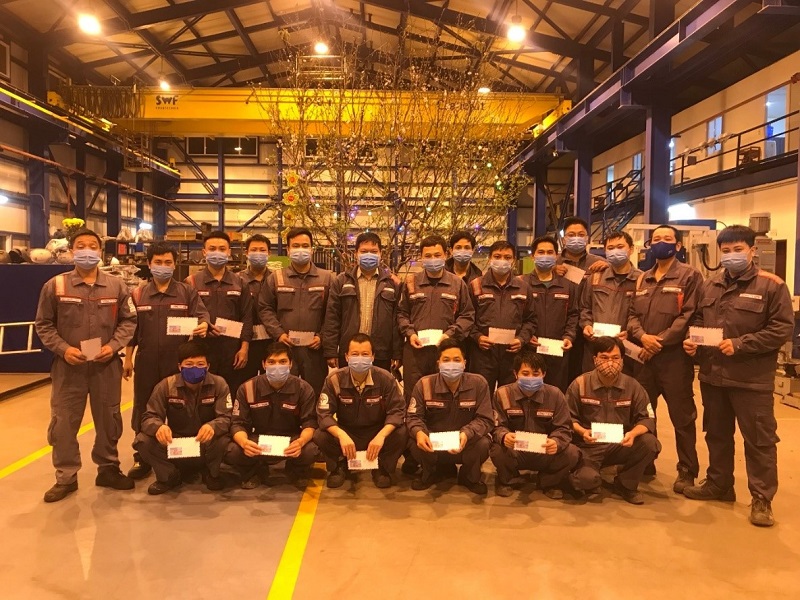 Power Generation Corporation 3 and its Trade Union takes care and supports employees in implementing the isolation and concentrated living plans (after the working hours) in the Tan Suu Lunar New Year 2021