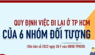 Quy định mới nhất việc đi lại ở TP HCM trong thời gian giãn cách