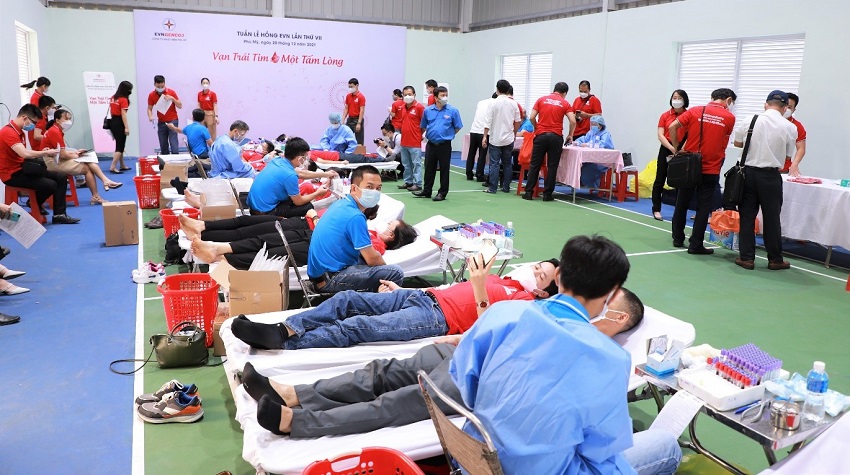 EVNGENCO3 tham gia hiến máu hưởng ứng Tuần lễ hồng EVN lần VII