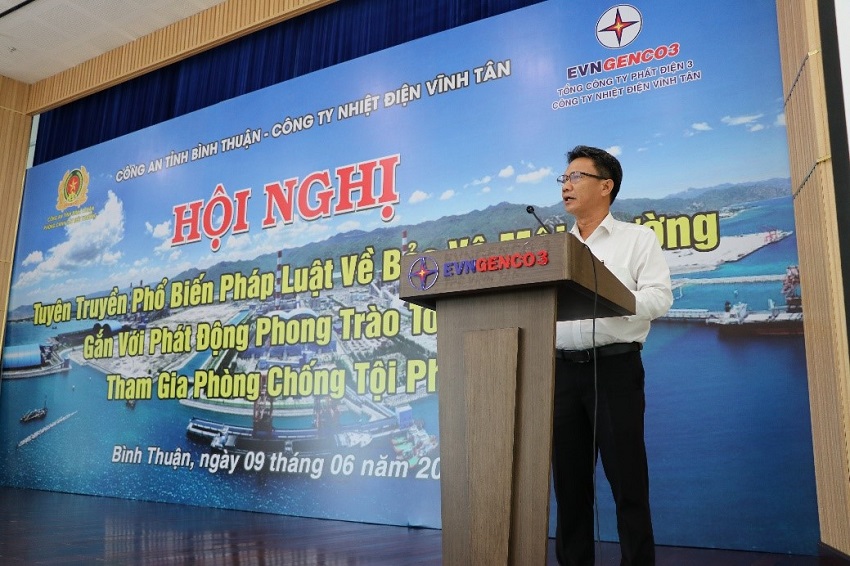 Hội nghị tuyên truyền phổ biến pháp luật về bảo vệ môi trường tại Nhà máy Nhiệt điện Vĩnh Tân 2