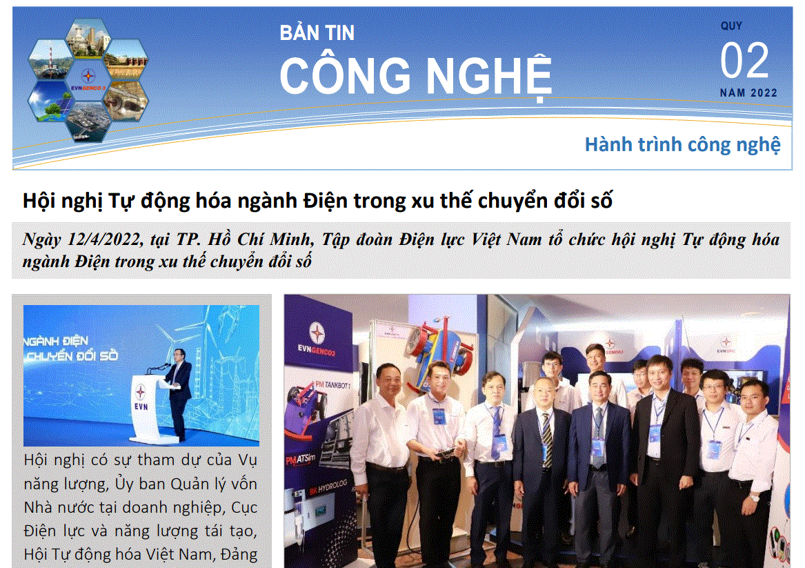 Bản tin Khoa học Công nghệ EVNGENCO3 (Quý II - Năm 2022)
