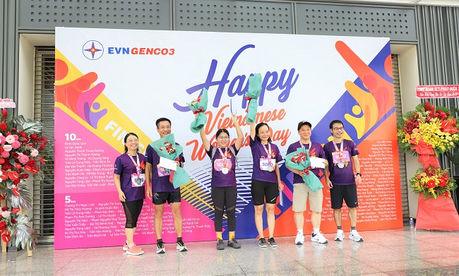 Ngày 20/10 tại EVNGENCO3: Chạy bộ để vui khỏe, làm việc hiệu quả