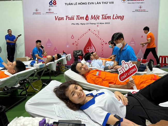 EVNGENCO3 actively participated in blood donation in response to the 8th EVN Pink Week in 2022