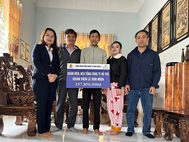 Công đoàn VSH thăm hỏi, hỗ trợ đoàn viên bị bệnh hiểm nghèo