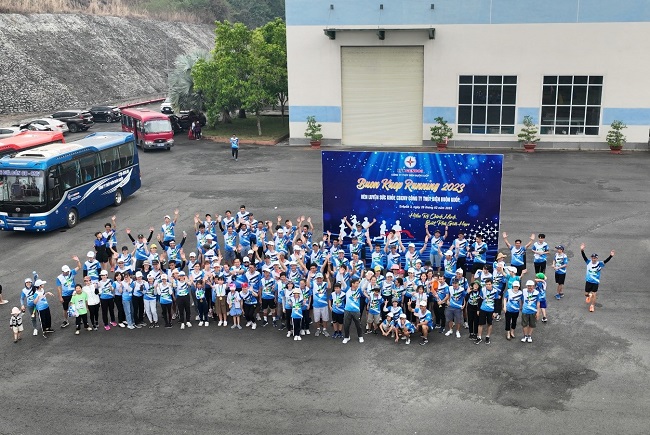 Công ty Thủy điện Buôn Kuốp tổ chức giải chạy bộ rèn luyện sức khỏe