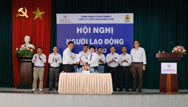 Buon Kuop Hydropower Company organizes the Employee Conference 2023