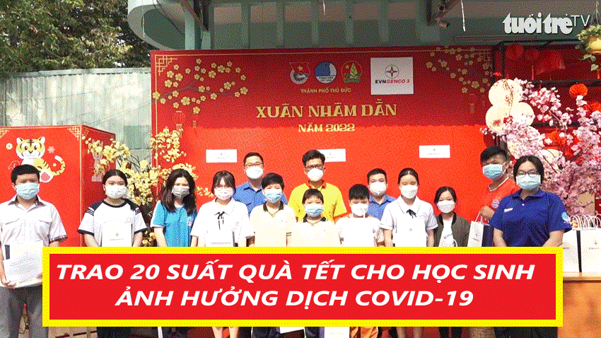 EVNGENCO3 trao 20 suất quà cho các em học sinh vui xuân, đón Tết