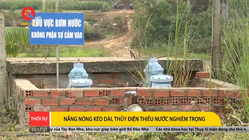 THQH - Nắng nóng kéo dài, thủy điện thiếu nước nghiêm trọng