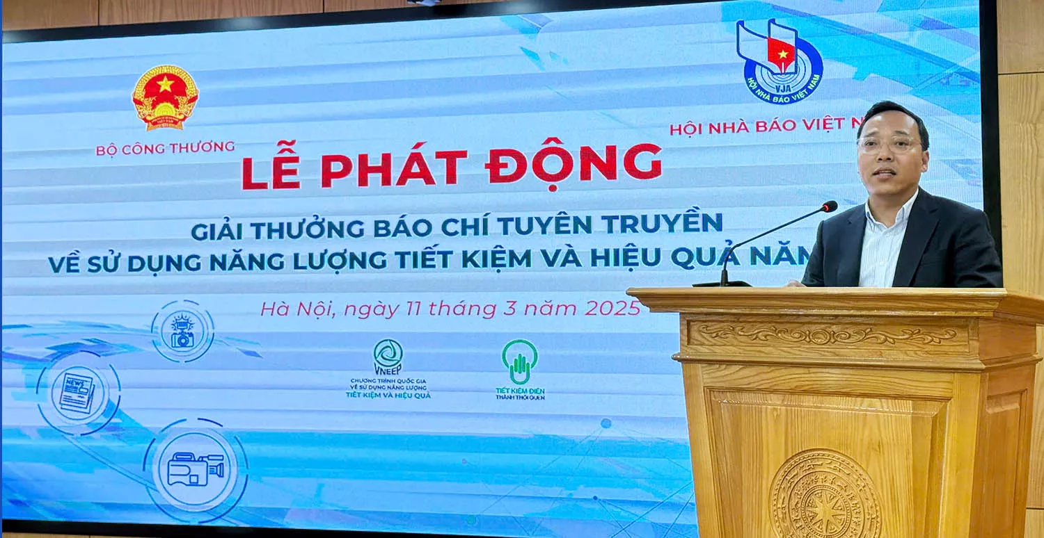 Phát động Giải thưởng báo chí tuyên truyền về sử dụng năng lượng tiết kiệm và hiệu quả năm 2025